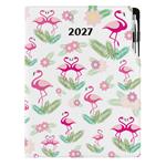 Kalendarz książkowy DESIGN tygodniowy A4 2027 polski - Flaming