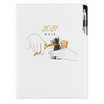 Kalendarz książkowy DESIGN tygodniowy A4 2027 polski - Fryzjerski Hair