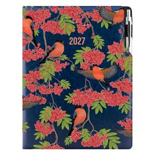 Kalendarz książkowy DESIGN tygodniowy A4 2027 polski - granatowy - Gil