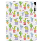 Kalendarz książkowy DESIGN tygodniowy A4 2027 polski - Kaktus