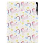 Kalendarz książkowy DESIGN tygodniowy A4 2027 polski - Unicorn