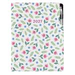 Kalendarz książkowy DESIGN tygodniowy A4 2027 polski - Wiosenne kwiaty