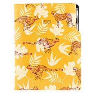 Kalendarz książkowy DESIGN tygodniowy A4 2027 polski - żółty - Gepard