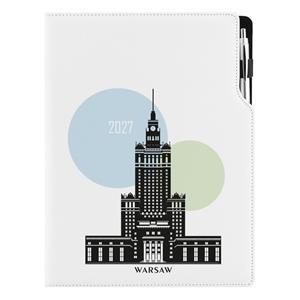 Kalendarz książkowy DESIGN tygodniowy A4 2027 - Warszawa