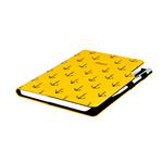 Kalendarz książkowy DESIGN tygodniowy A4 2027 - żółty - marynarski- kotwice