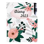 Kalendarz książkowy DESIGN tygodniowy A5 2023 polski - Kwiaty
