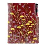 Kalendarz książkowy DESIGN tygodniowy A5 2027 czeski - granatowy - Łąka