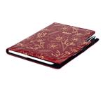 Kalendarz książkowy DESIGN tygodniowy A5 2027 polski - bordo - kwiaty