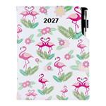 Kalendarz książkowy DESIGN tygodniowy A5 2027 polski - Flaming