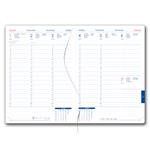 Kalendarz książkowy DESIGN tygodniowy A5 2027 polski - granatowy - ornament