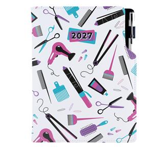 Kalendarz książkowy DESIGN tygodniowy A5 2027 słowacki - Hairdresser