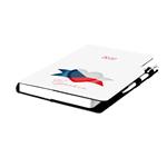 Kalendarz książkowy DESIGN tygodniowy B5 2027 - biały - Czeska - flaga