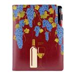 Kalendarz książkowy DESIGN tygodniowy B5 2027 czeski - bordo - Wino