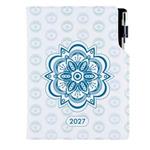 Kalendarz książkowy DESIGN tygodniowy B5 2027 - Mandala niebieska