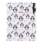 Kalendarz książkowy DESIGN tygodniowy B5 2027 - Pingwin