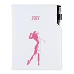 Kalendarz książkowy DESIGN tygodniowy B5 2027 polski - biały - Golf kobiety