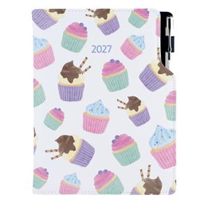 Kalendarz książkowy DESIGN tygodniowy B5 2027 polski - Cupcake