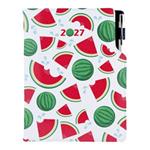 Kalendarz książkowy DESIGN tygodniowy B6 2027 - Arbuz