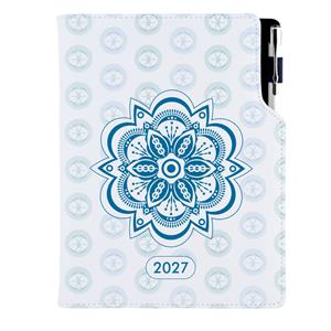 Kalendarz książkowy DESIGN tygodniowy B6 2027 - Mandala niebieska