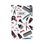 Kalendarz książkowy DESIGN tygodniowy kieszonkowy 2024 czeski - Barber