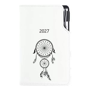 Kalendarz książkowy DESIGN tygodniowy kieszonkowy 2027 czeski - Łapacz snów