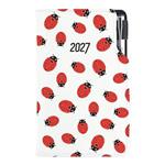 Kalendarz książkowy DESIGN tygodniowy kieszonkowy 2027 czeski - Biedronky