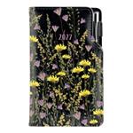 Kalendarz książkowy DESIGN tygodniowy kieszonkowy 2027 czeski- czarny - łąka