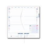 Kalendarz książkowy DESIGN tygodniowy kieszonkowy 2027 czeski - czarny - kwiaty