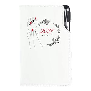Kalendarz książkowy DESIGN tygodniowy kieszonkowy 2027 czeski - Nails