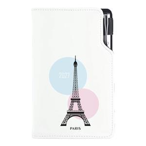 Kalendarz książkowy DESIGN tygodniowy kieszonkowy 2027 czeski - Paryż