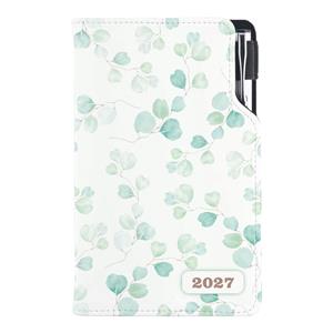 Kalendarz książkowy DESIGN tygodniowy kieszonkowy 2027 polski - Akwarela