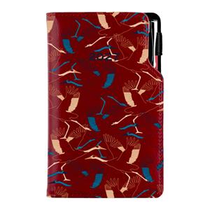 Kalendarz książkowy DESIGN tygodniowy kieszonkowy 2027 polski - bordo - Żuraw