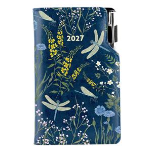 Kalendarz książkowy DESIGN tygodniowy kieszonkowy 2027 polski - granatowy - ważki