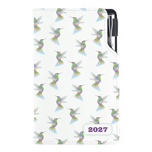 Kalendarz książkowy DESIGN tygodniowy kieszonkowy 2027 polski - Koliber