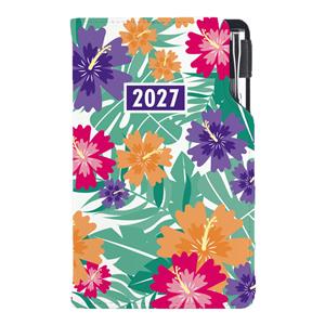 Kalendarz książkowy DESIGN tygodniowy kieszonkowy 2027 polski - Tropic