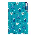 Kalendarz książkowy DESIGN tygodniowy kieszonkowy 2027 polski - turkusowy Doktor - serce