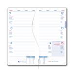 Kalendarz książkowy DESIGN tygodniowy kieszonkowy 2027 polski - żółty - marynarski- kotwice