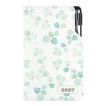 Kalendarz książkowy DESIGN tygodniowy kieszonkowy 2027 słowacki - Akwarela