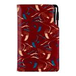 Kalendarz książkowy DESIGN tygodniowy kieszonkowy 2027 słowacki - bordo - Żuraw