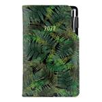 Kalendarz książkowy DESIGN tygodniowy kieszonkowy 2027 słowacki - czarny - Paproć