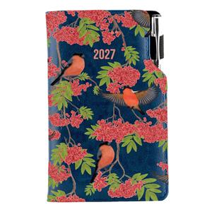 Kalendarz książkowy DESIGN tygodniowy kieszonkowy 2027 słowacki - granatowy - Gil