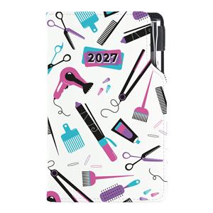 Kalendarz książkowy DESIGN tygodniowy kieszonkowy 2027 słowacki - Hairdresser