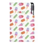 Kalendarz książkowy DESIGN tygodniowy kieszonkowy 2027 słowacki - Lody