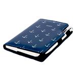 Kalendarz książkowy DESIGN tygodniowy kieszonkowy 2027 słowacki - niebieski - marynarz - kotwice