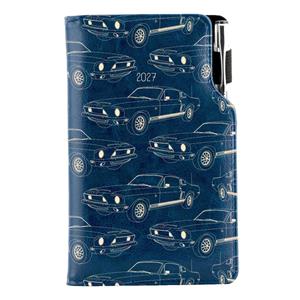 Kalendarz książkowy DESIGN tygodniowy kieszonkowy 2027 slowacki - granatowy - Mustang