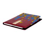 Kalendarz książkowy DESIGN tygodniowy z notesem A5 2026 - bordo - Wino