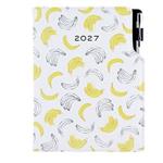 Kalendarz książkowy DESIGN tygodniowy z notesem A5 2027 - Banan