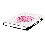 Kalendarz książkowy DESIGN tygodniowy z notesem A5 2027 - Mandala czerwona