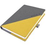 Kalendarz książkowy DIEGO dzienny A5 2027 polski - szary/żółty