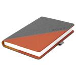 Kalendarz książkowy DIEGO dzienny A5 2027 słowacki?? - szary/pomarańczowy